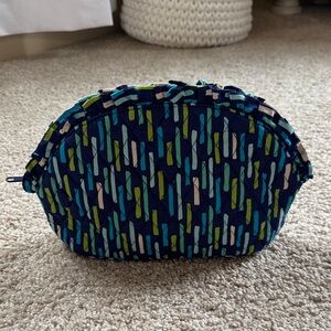 Vera Bradley Blue and Green Cosmetic Bag